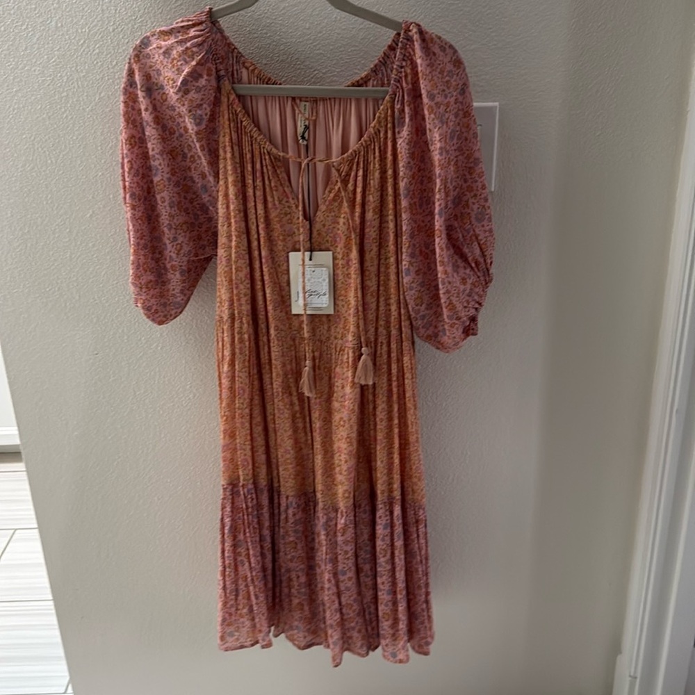 Spell Rae Gown Peach. Size S. NWT